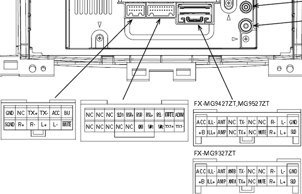 PIONEER Car Radio Stereo Audio Wiring Diagram Autoradio connector wire